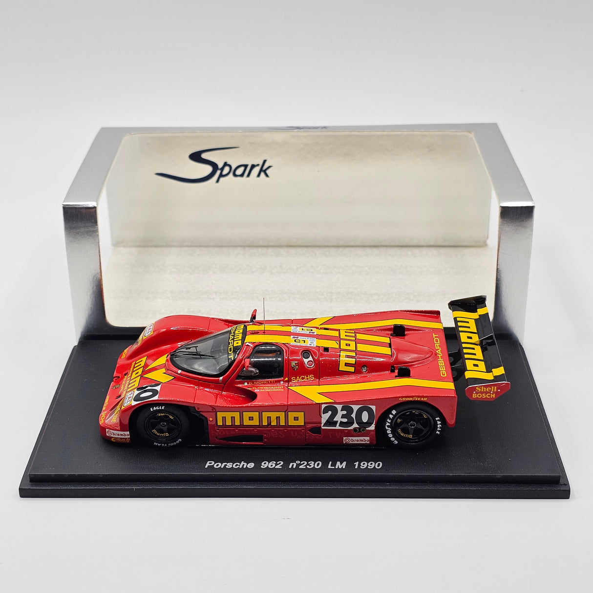 Spark Porsche 962 #230 Momo Gebhardt Racing Le Mans 1990 1/43 Scale S0999