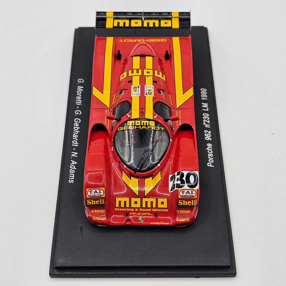 Spark Porsche 962 #230 Momo Gebhardt Racing Le Mans 1990 1/43 Scale S0999