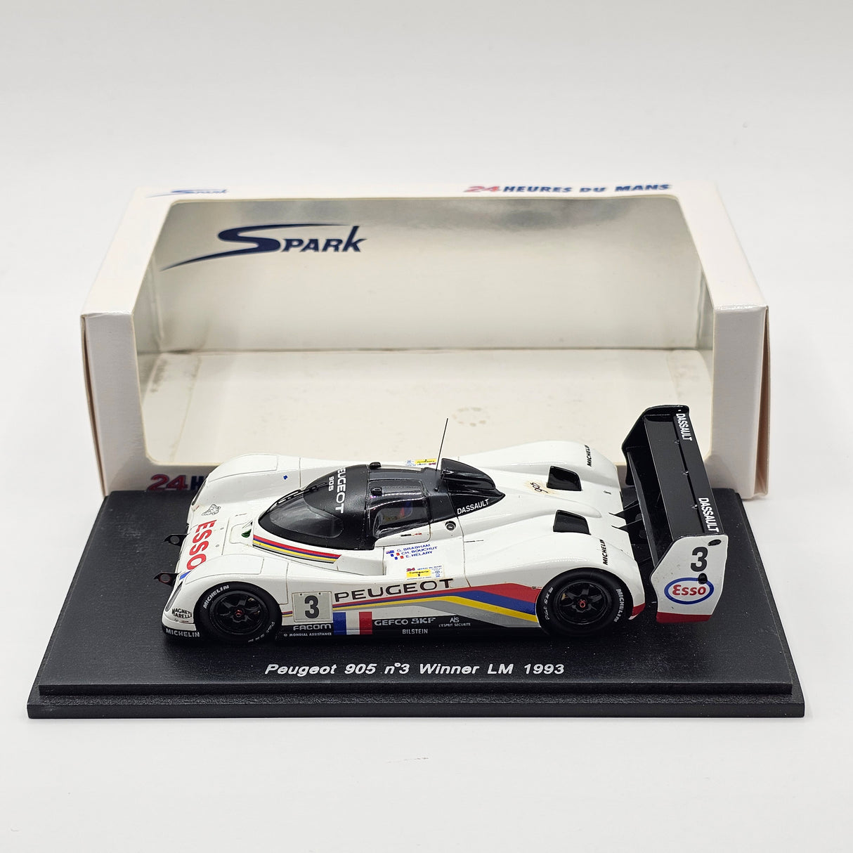 Spark Peugeot 905 #3 Peugeot Talbot Sport Le Mans 1993 Winner 1/43 Scale