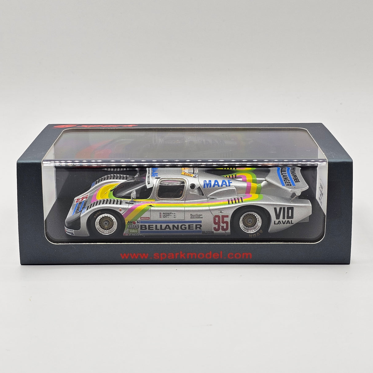 Spark Sauber C6 #95 Team Roland Bassaler 24Hrs Le Mans 1986 1/43 Scale S4081