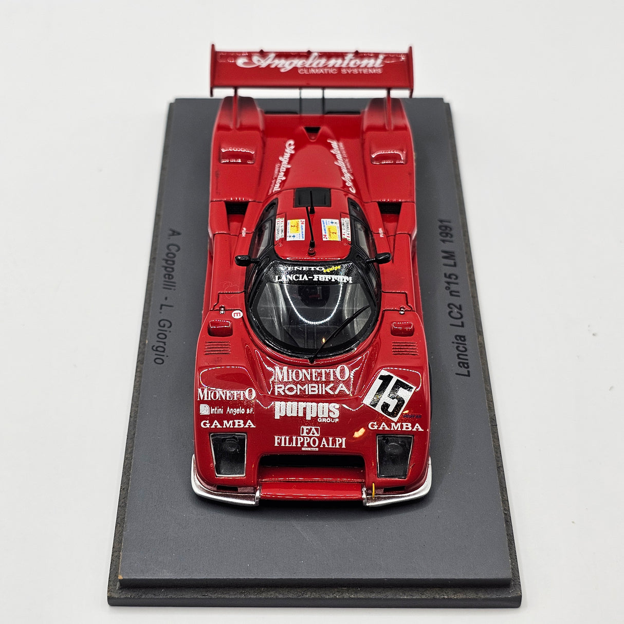 Spark Lancia LC2 #15 Veneto Equipe Privateer Lemans 1991 1/43 Scale S0660