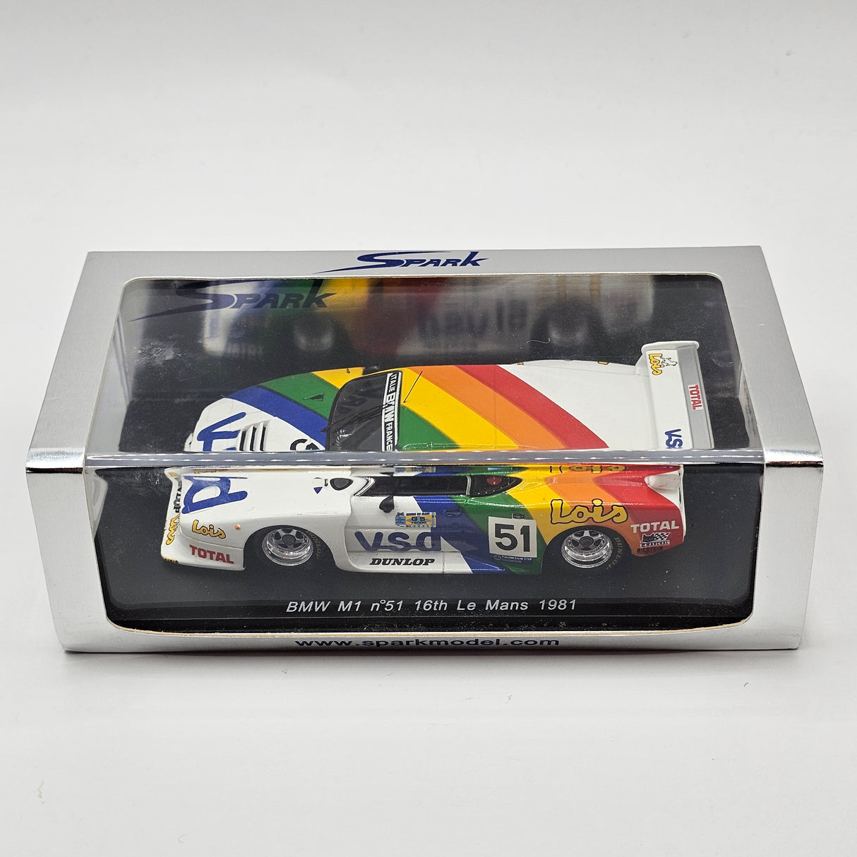 Spark BMW M1 #51 Oreca BMW Italie-France Le Mans 1981 1/43 Scale S1581