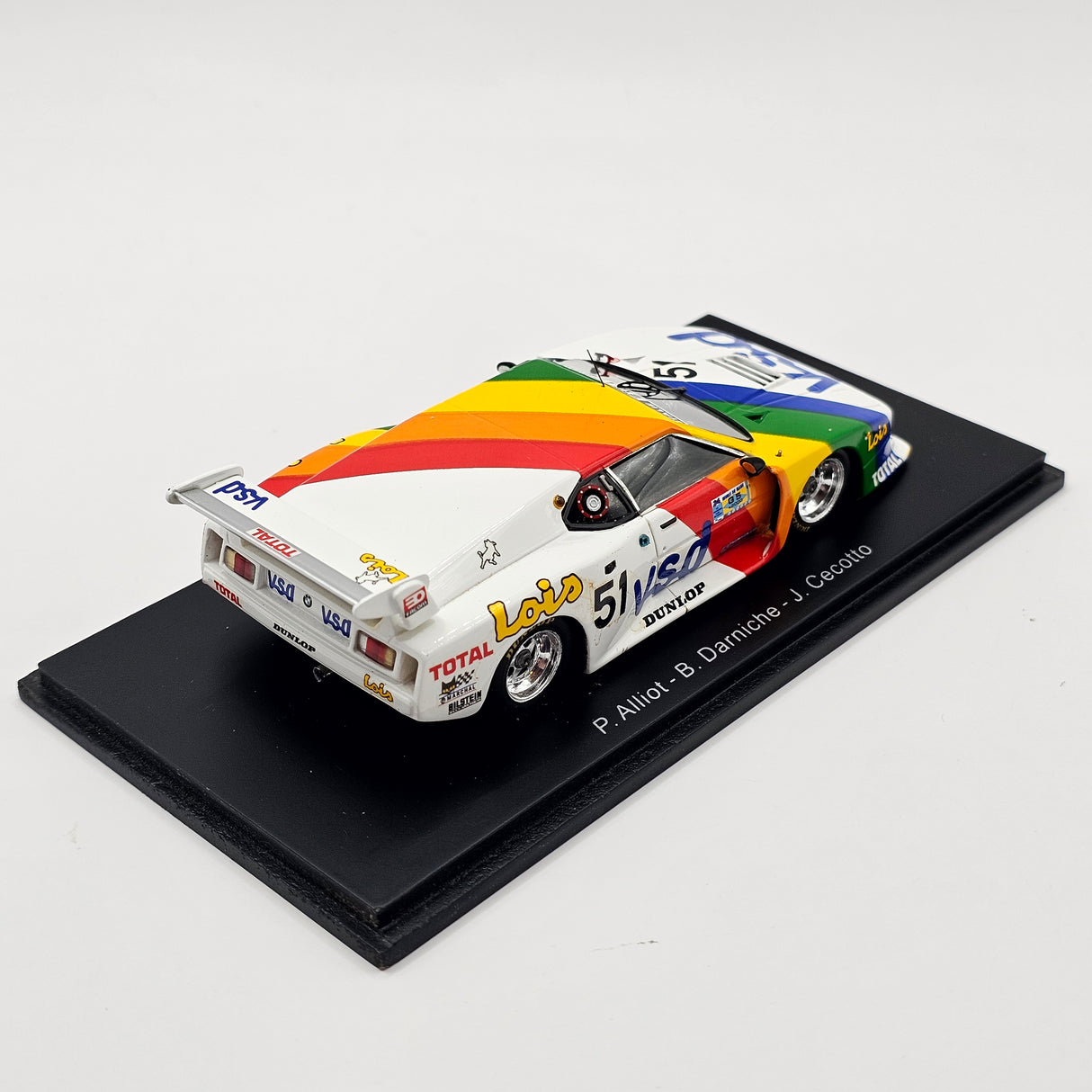 Spark BMW M1 #51 Oreca BMW Italie-France Le Mans 1981 1/43 Scale S1581