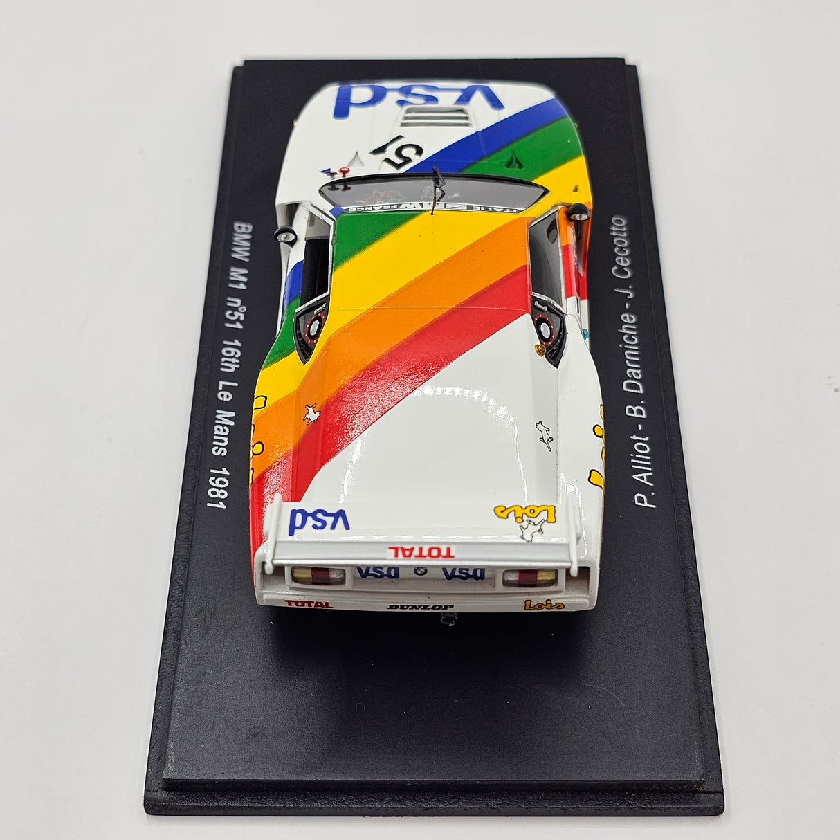 Spark BMW M1 #51 Oreca BMW Italie-France Le Mans 1981 1/43 Scale S1581