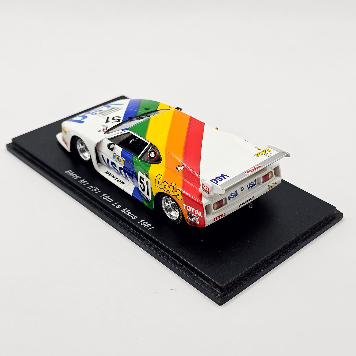 Spark BMW M1 #51 Oreca BMW Italie-France Le Mans 1981 1/43 Scale S1581
