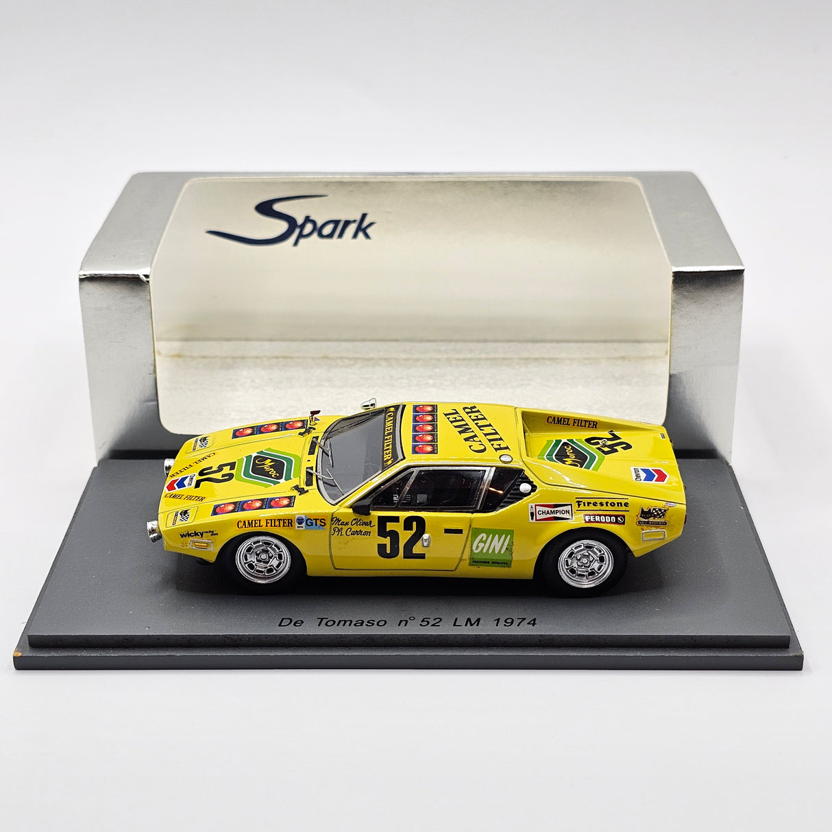 Spark De Tomaso Pantera #52 Wicky Racing Team Le Mans 1974 1/43 Scale S0525