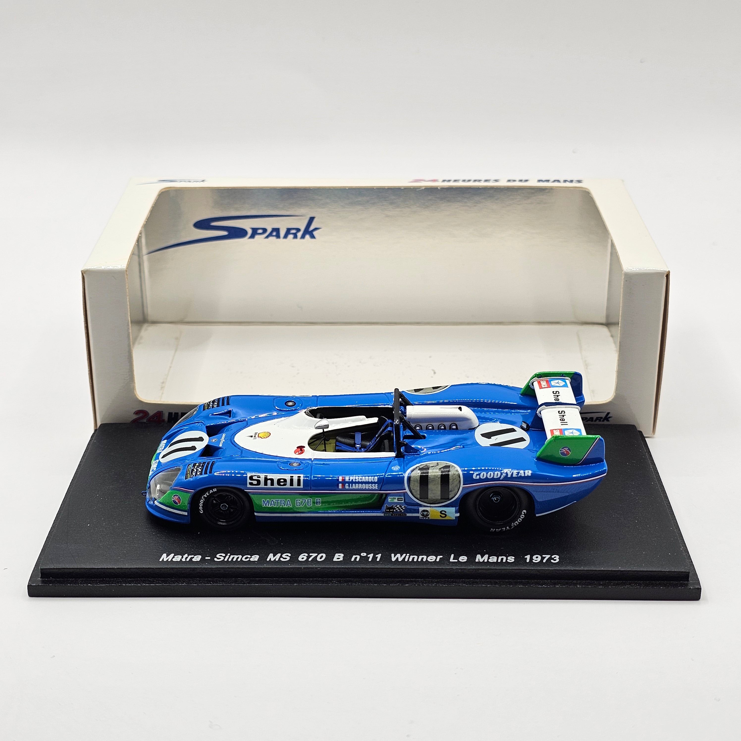 Spark Matra Simca MS670 #11 Equipe Shell Le Mans 1973 Winner 1/43 Scal