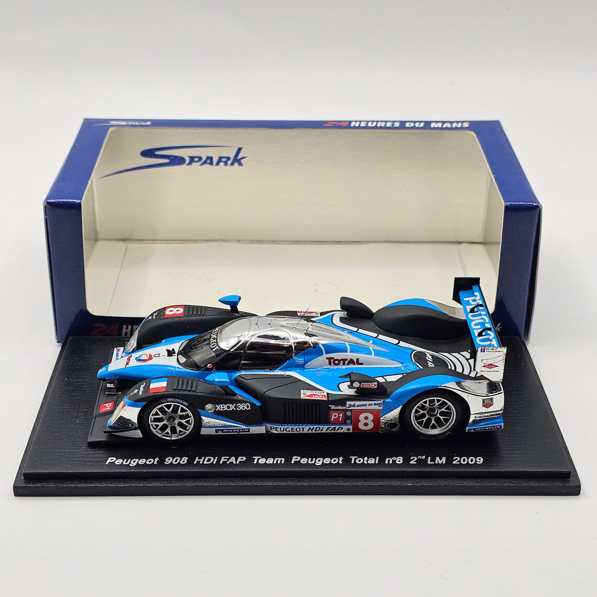 Spark Peugeot 908 HDi FAP #8 Team Peugeot Total Le Mans 2009 1/43 Scale S1289