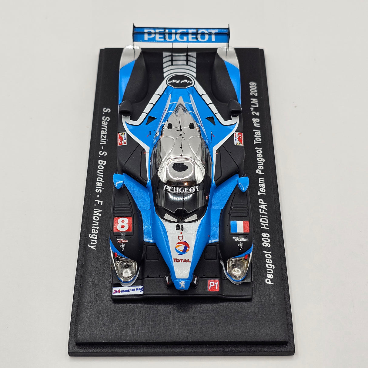 Spark Peugeot 908 HDi FAP #8 Team Peugeot Total Le Mans 2009 1/43 Scale S1289