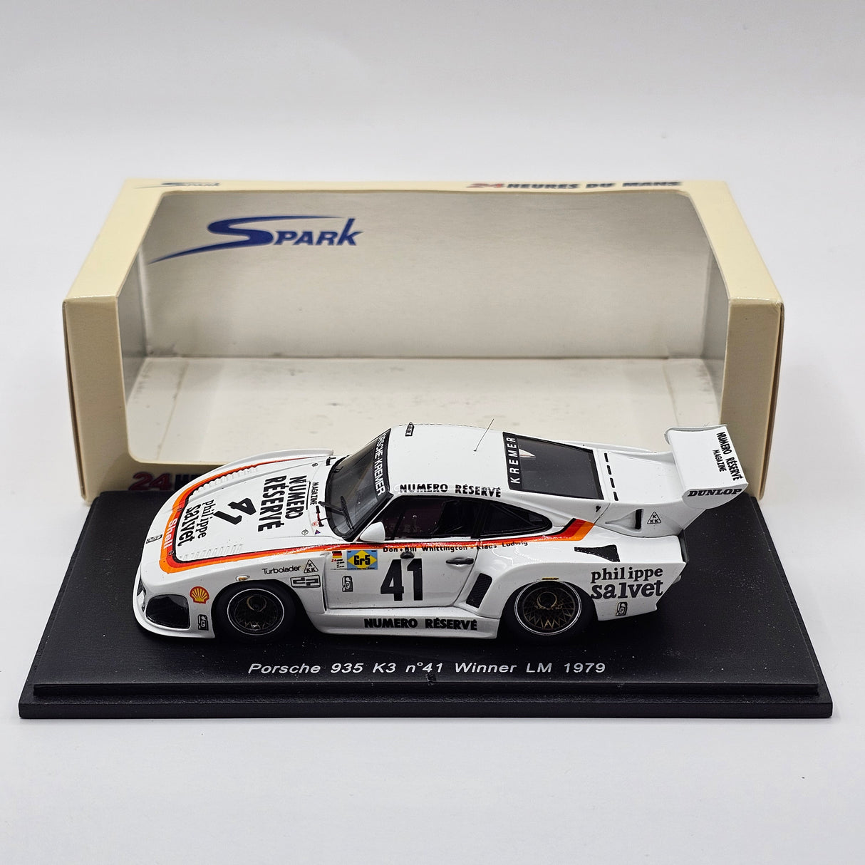 Spark Porsche 935 K3 #41 Porsche Kremer Racing Le Mans 1979 Winner 1/43 Scale 43LM79