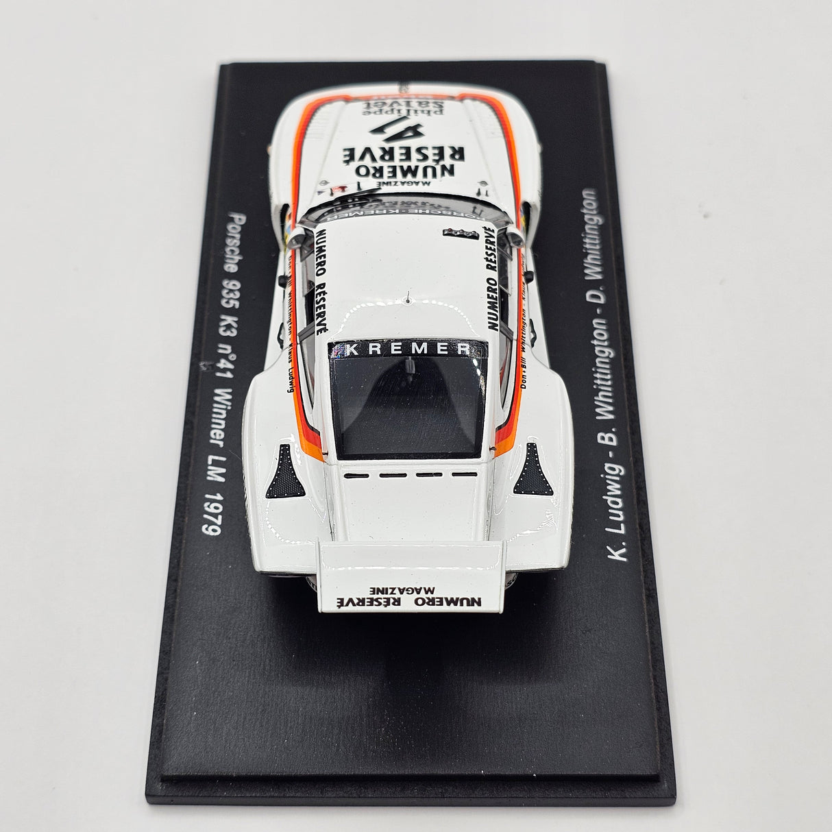 Spark Porsche 935 K3 #41 Porsche Kremer Racing Le Mans 1979 Winner 1/43 Scale 43LM79