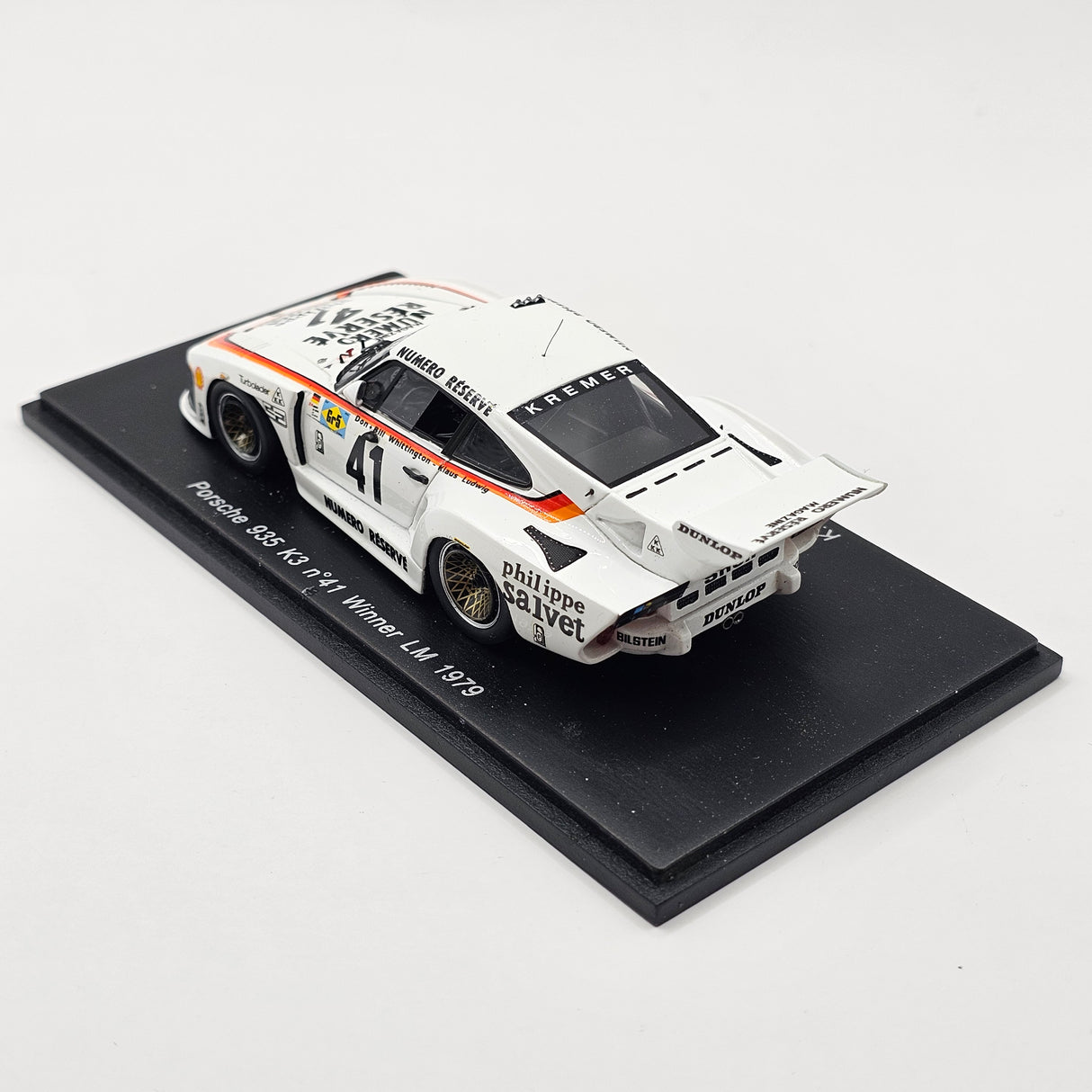 Spark Porsche 935 K3 #41 Porsche Kremer Racing Le Mans 1979 Winner 1/43 Scale 43LM79
