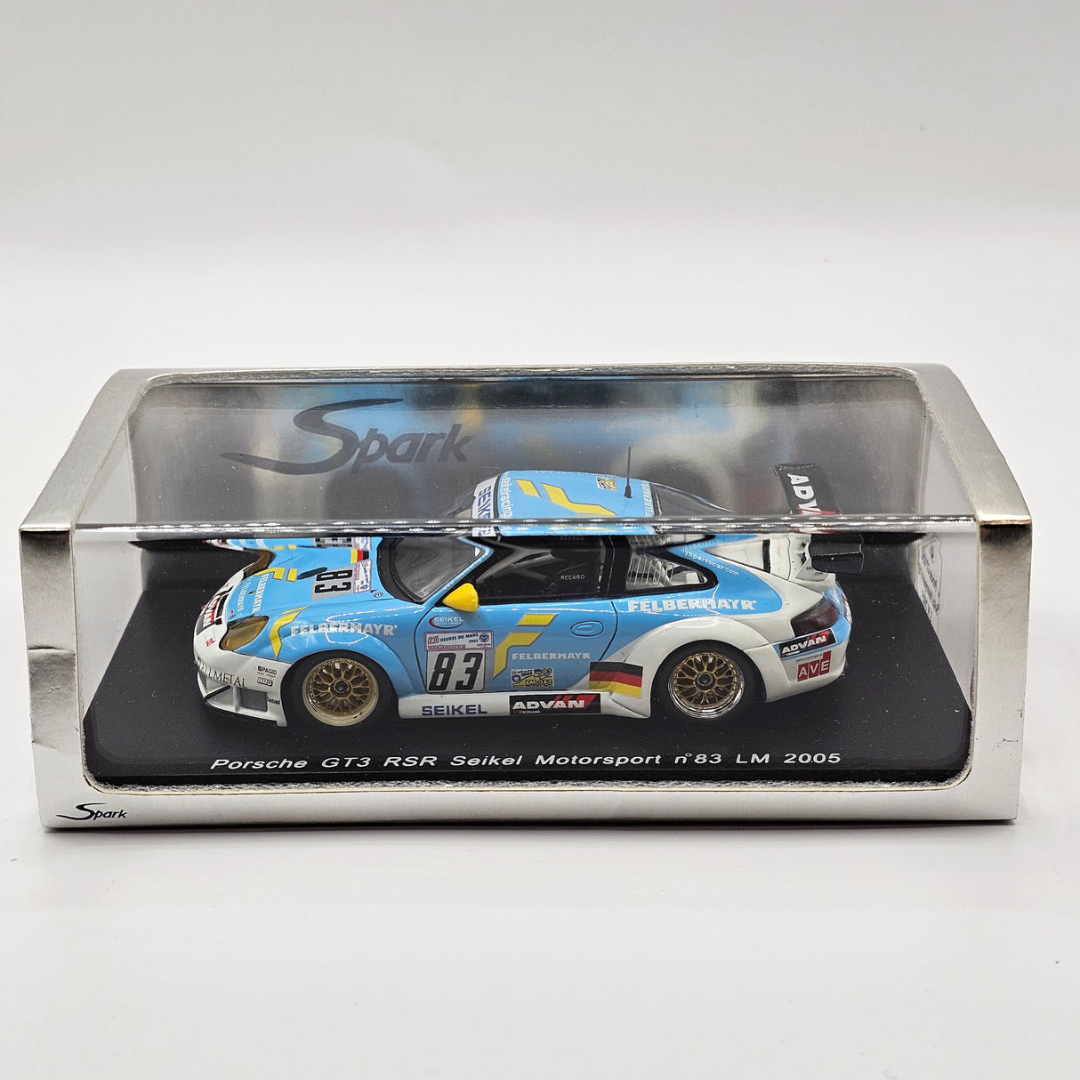 Spark Porsche 911 GT3 RSR #83 Seikel Motorsport Le Mans 2005 1/43 Scale S0918