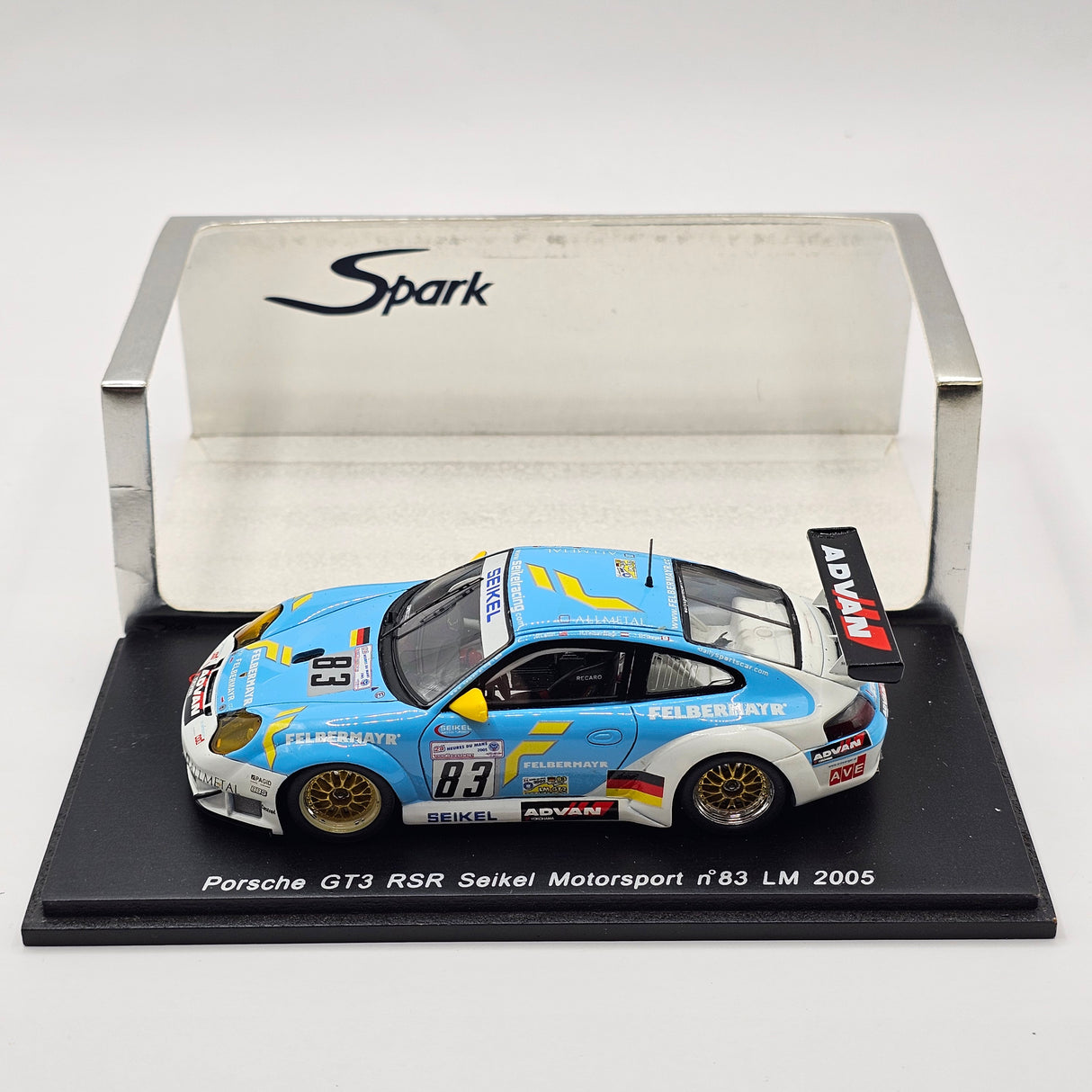 Spark Porsche 911 GT3 RSR #83 Seikel Motorsport Le Mans 2005 1/43 Scale S0918