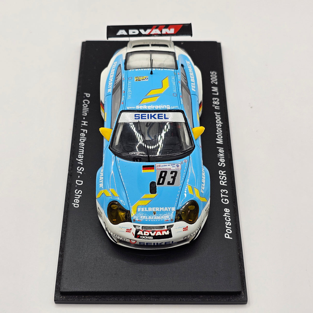Spark Porsche 911 GT3 RSR #83 Seikel Motorsport Le Mans 2005 1/43 Scale S0918