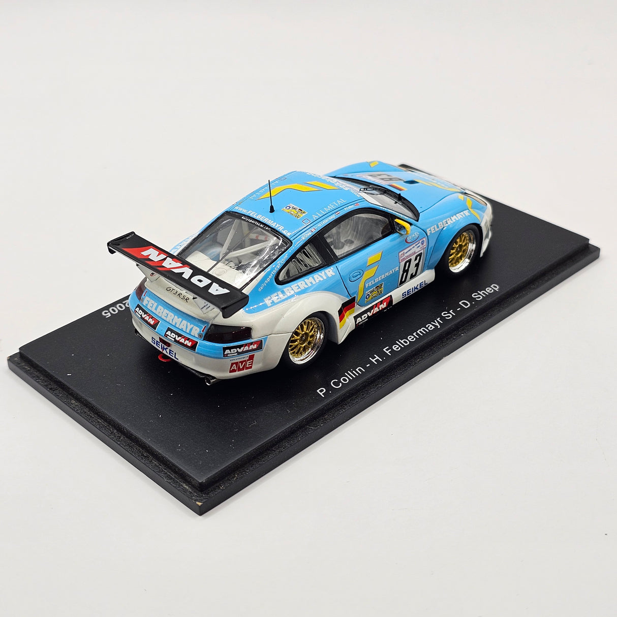 Spark Porsche 911 GT3 RSR #83 Seikel Motorsport Le Mans 2005 1/43 Scale S0918