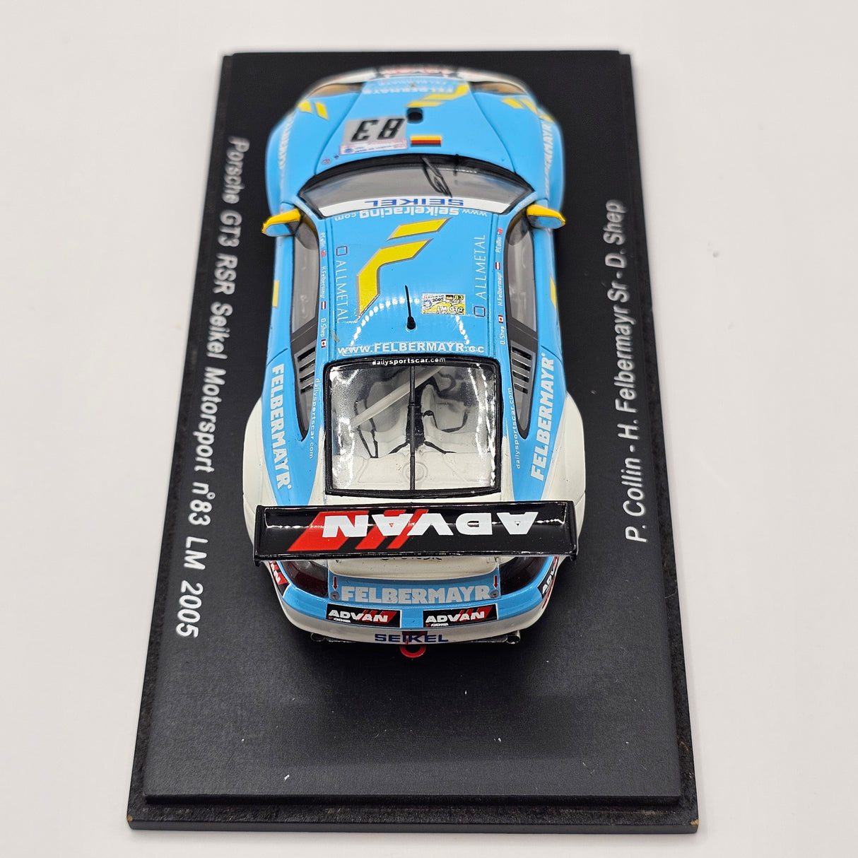 Spark Porsche 911 GT3 RSR #83 Seikel Motorsport Le Mans 2005 1/43 Scale S0918
