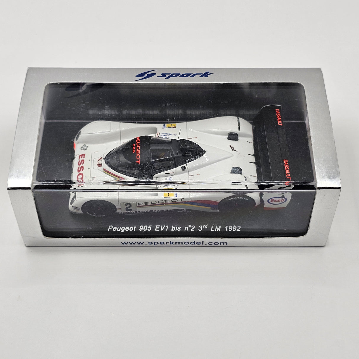 Spark Peugeot 905 EV1 bis #2 Peugeot Talbot Sport Le Mans 1992 1/43 Scale S2595