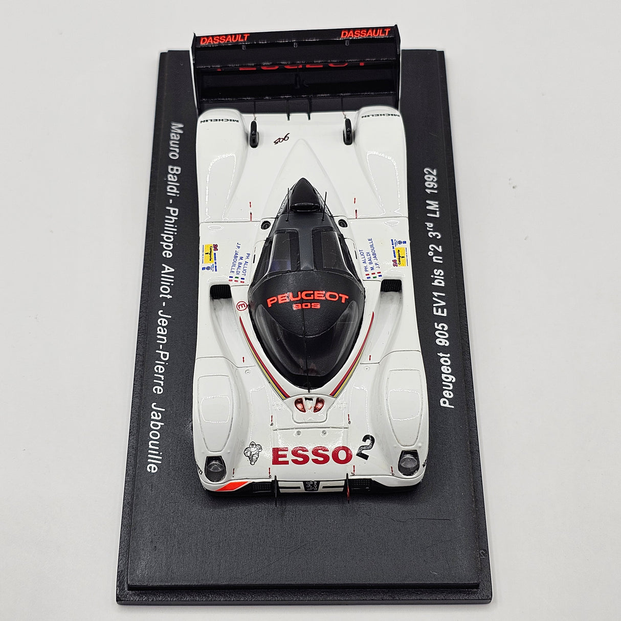 Spark Peugeot 905 EV1 bis #2 Peugeot Talbot Sport Le Mans 1992 1/43 Scale S2595