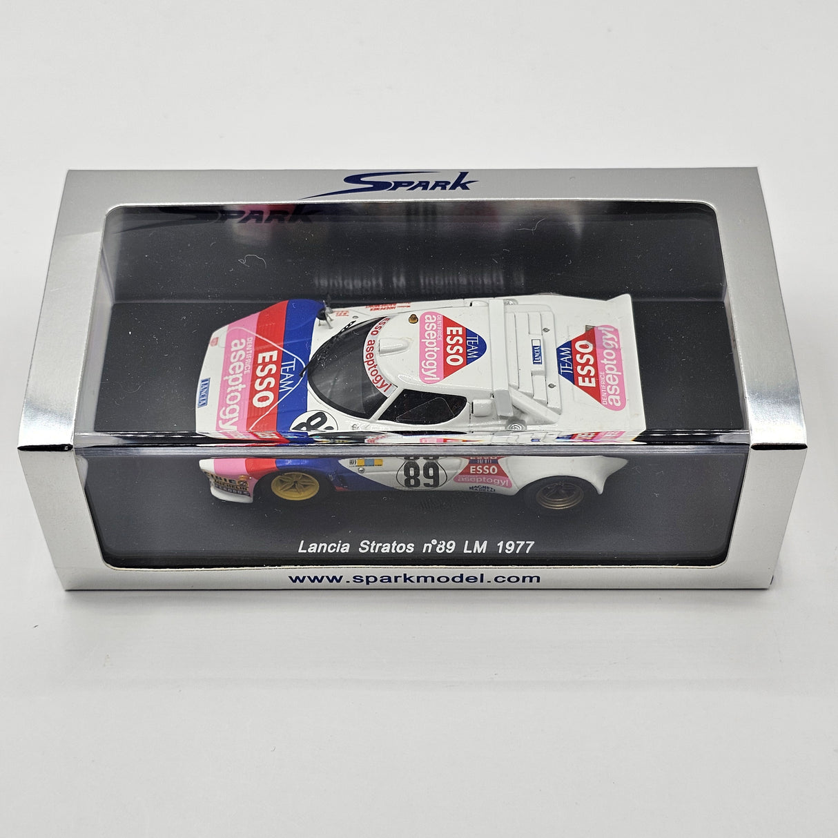 Spark Lancia Stratos #89 Team Esso Aseptogyl Le Mans 1977 1/43 Scale S0604
