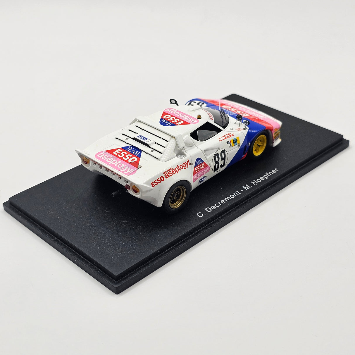Spark Lancia Stratos #89 Team Esso Aseptogyl Le Mans 1977 1/43 Scale S0604