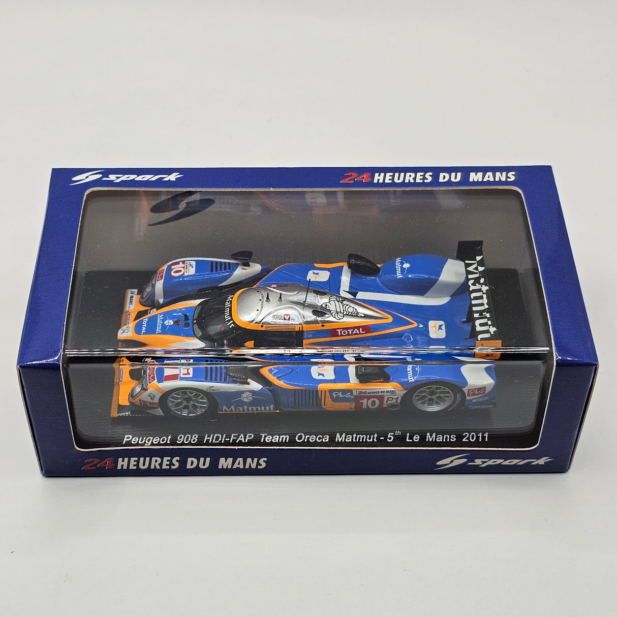 Spark Peugeot 908 HDI FAP #10 Team Oreca Matmut Le Mans 2011 1/43 Scale S4498