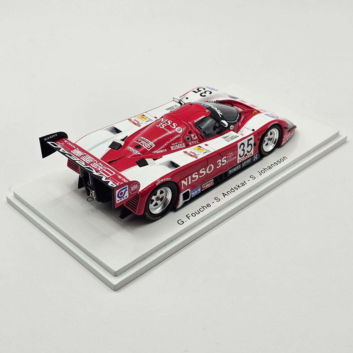 Spark Toyota 92CV #35 Trust Toyota Kitz Racing C2 Winner Le Mans 1992 1/43 Scale