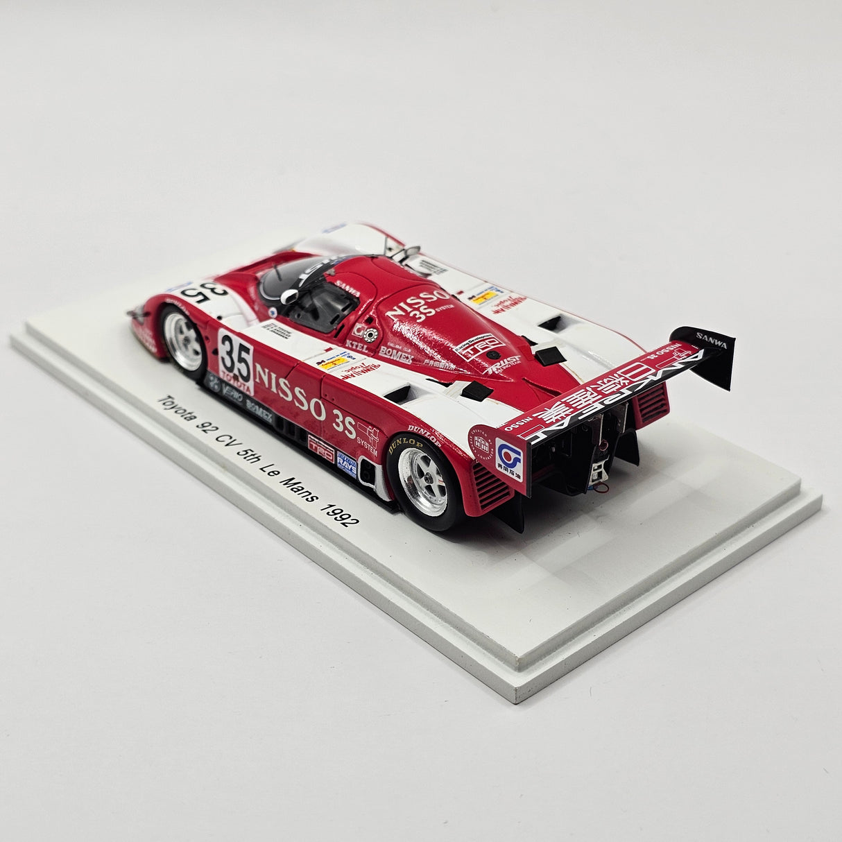 Spark Toyota 92CV #35 Trust Toyota Kitz Racing C2 Winner Le Mans 1992 1/43 Scale