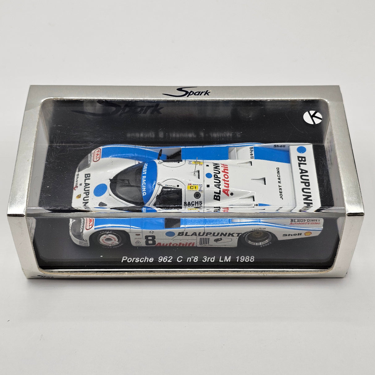 Spark Porsche 962C #8 Blaupunkt Joest Racing Le Mans 1988 1/43 Scale S0938