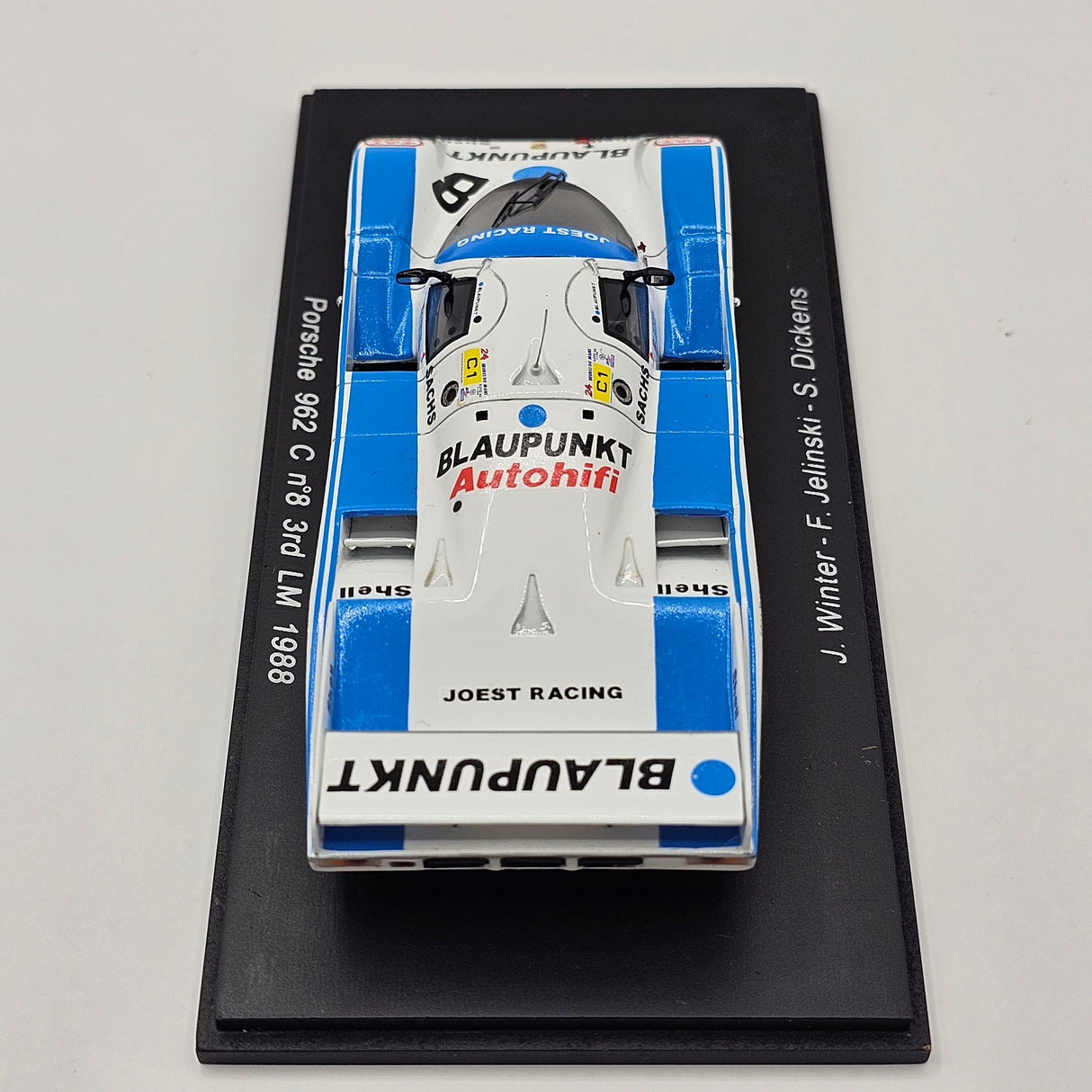 Spark Porsche 962C #8 Blaupunkt Joest Racing Le Mans 1988 1/43 Scale S0938