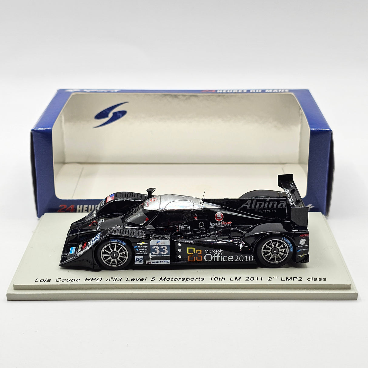 Spark Lola Coupe HPD #33 Level 5 Motorsports LMP2 Le Mans 2011 1/43 Scale S2530