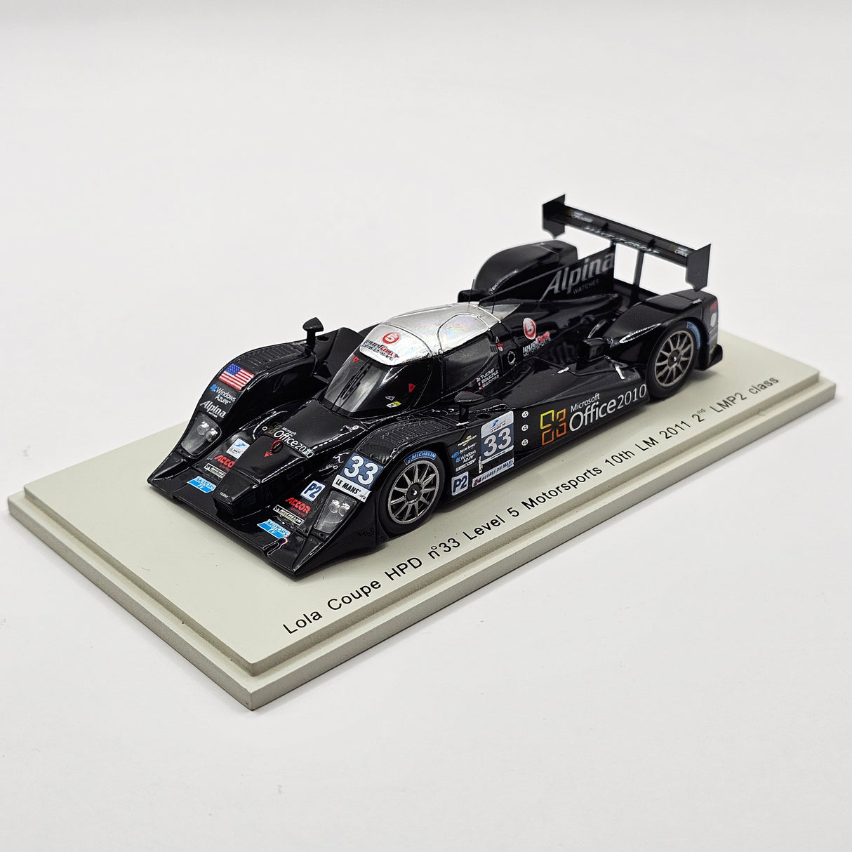 Spark Lola Coupe HPD #33 Level 5 Motorsports LMP2 Le Mans 2011 1/43 Scale S2530