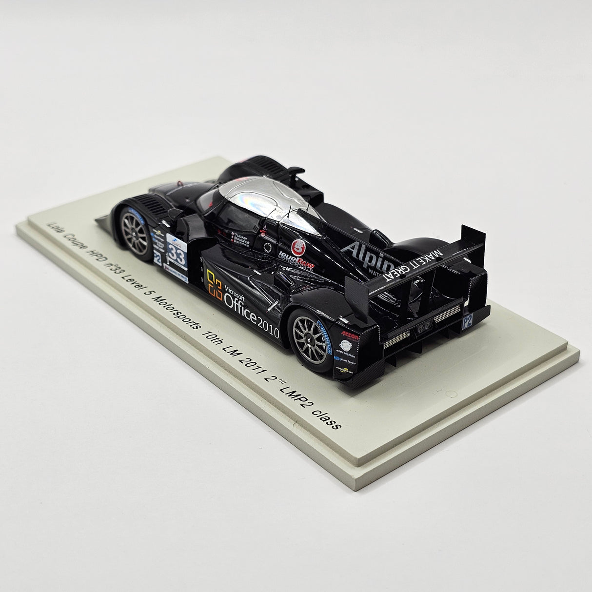 Spark Lola Coupe HPD #33 Level 5 Motorsports LMP2 Le Mans 2011 1/43 Scale S2530