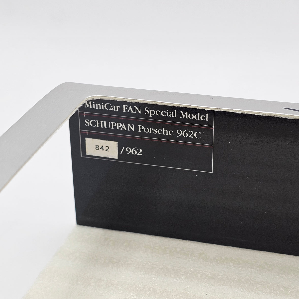 Spark Porsche Schuppan 962C - Minicar Fan Limited Edition White 1/43 Scale