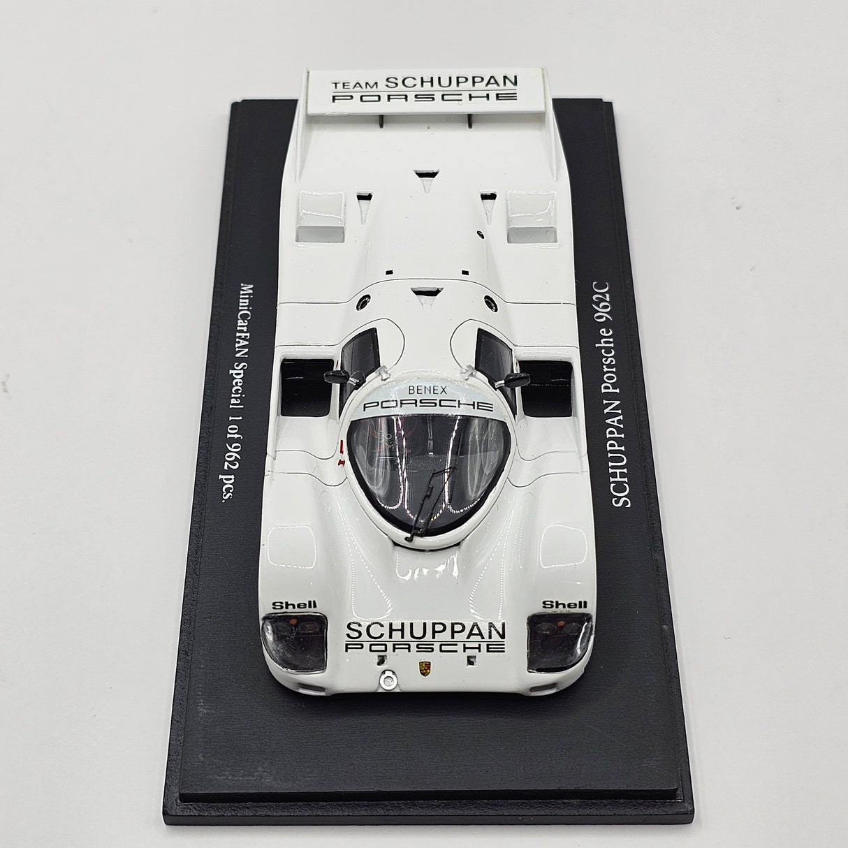 Spark Porsche Schuppan 962C - Minicar Fan Limited Edition White 1/43 Scale