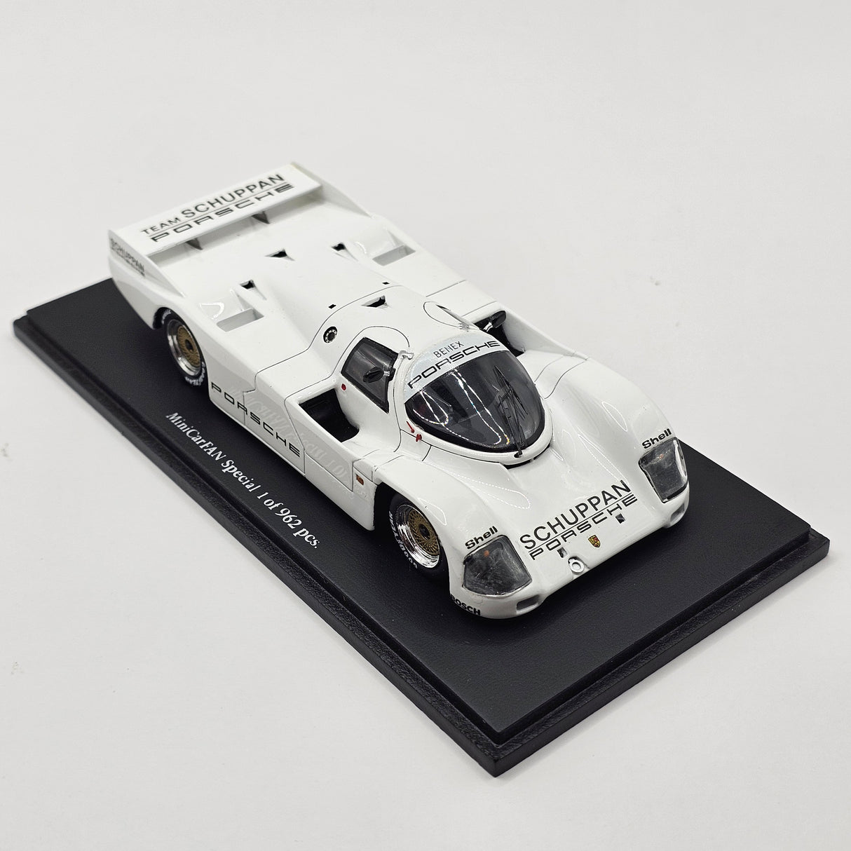 Spark Porsche Schuppan 962C - Minicar Fan Limited Edition White 1/43 Scale