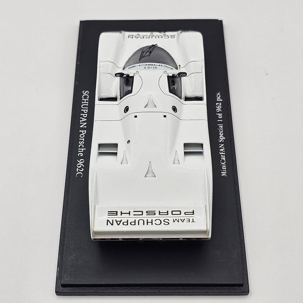 Spark Porsche Schuppan 962C - Minicar Fan Limited Edition White 1/43 Scale