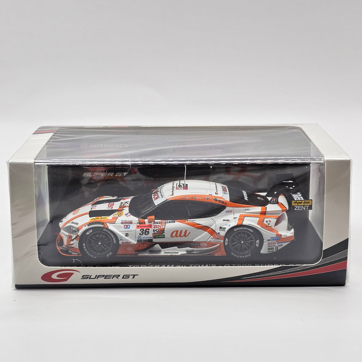 Spark Toyota au Tom's GR Supra #36 TGR GT500 2024 Super GT Winners 1/43 Scale