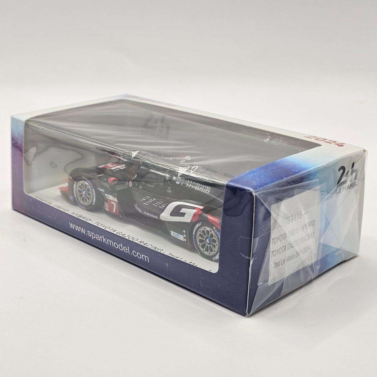 Spark Toyota GR010 Hybrid #7 Gazoo Racing 2nd 2024 Le Mans 1/43 Scale S9115