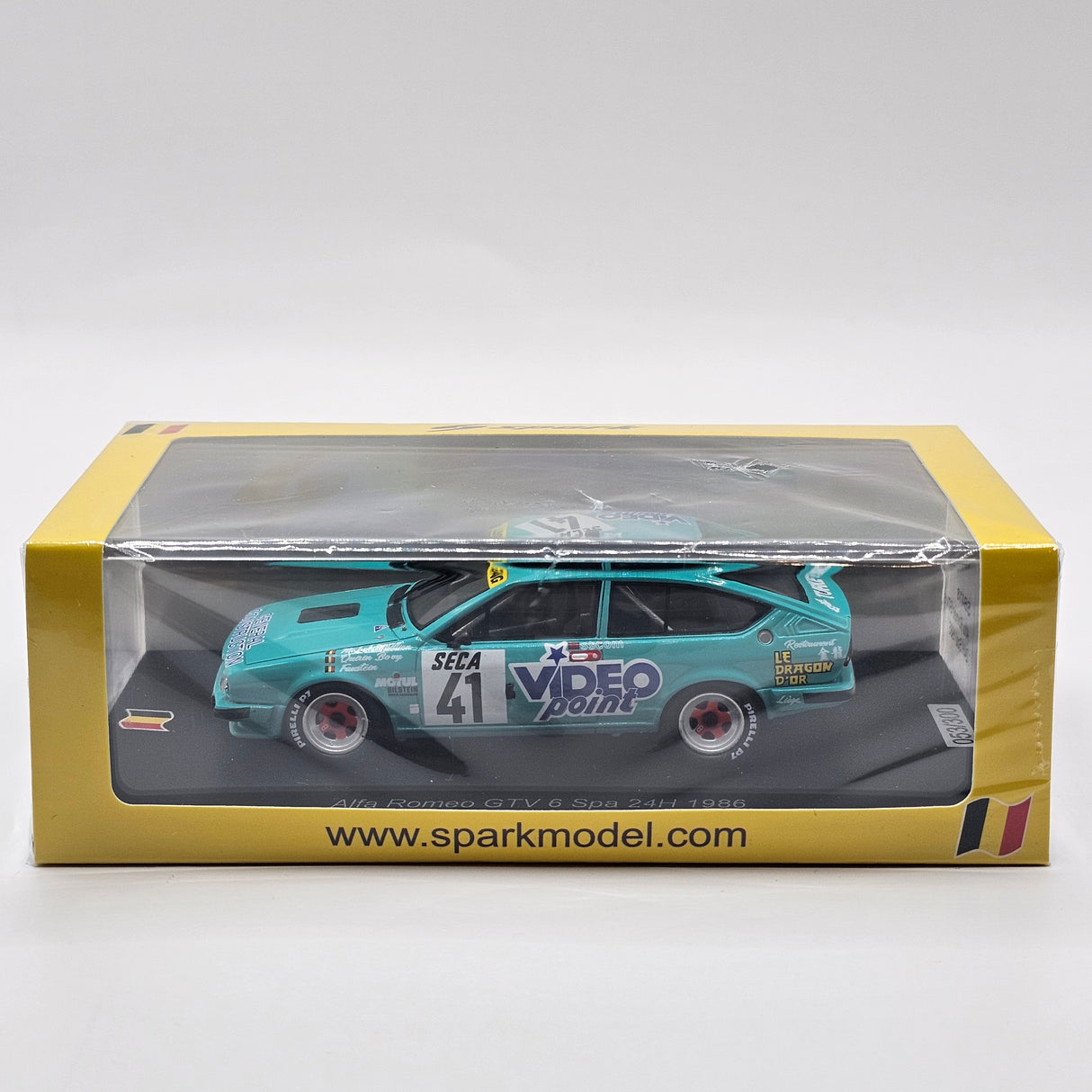 Spark Alfa Romeo GTV 6 #41 Jolly Club 24H Spa 1986 1/43 Scale SB418