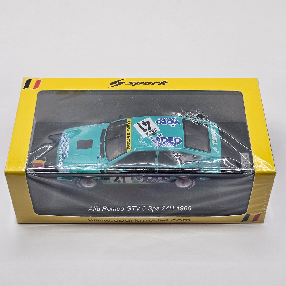 Spark Alfa Romeo GTV 6 #41 Jolly Club 24H Spa 1986 1/43 Scale SB418