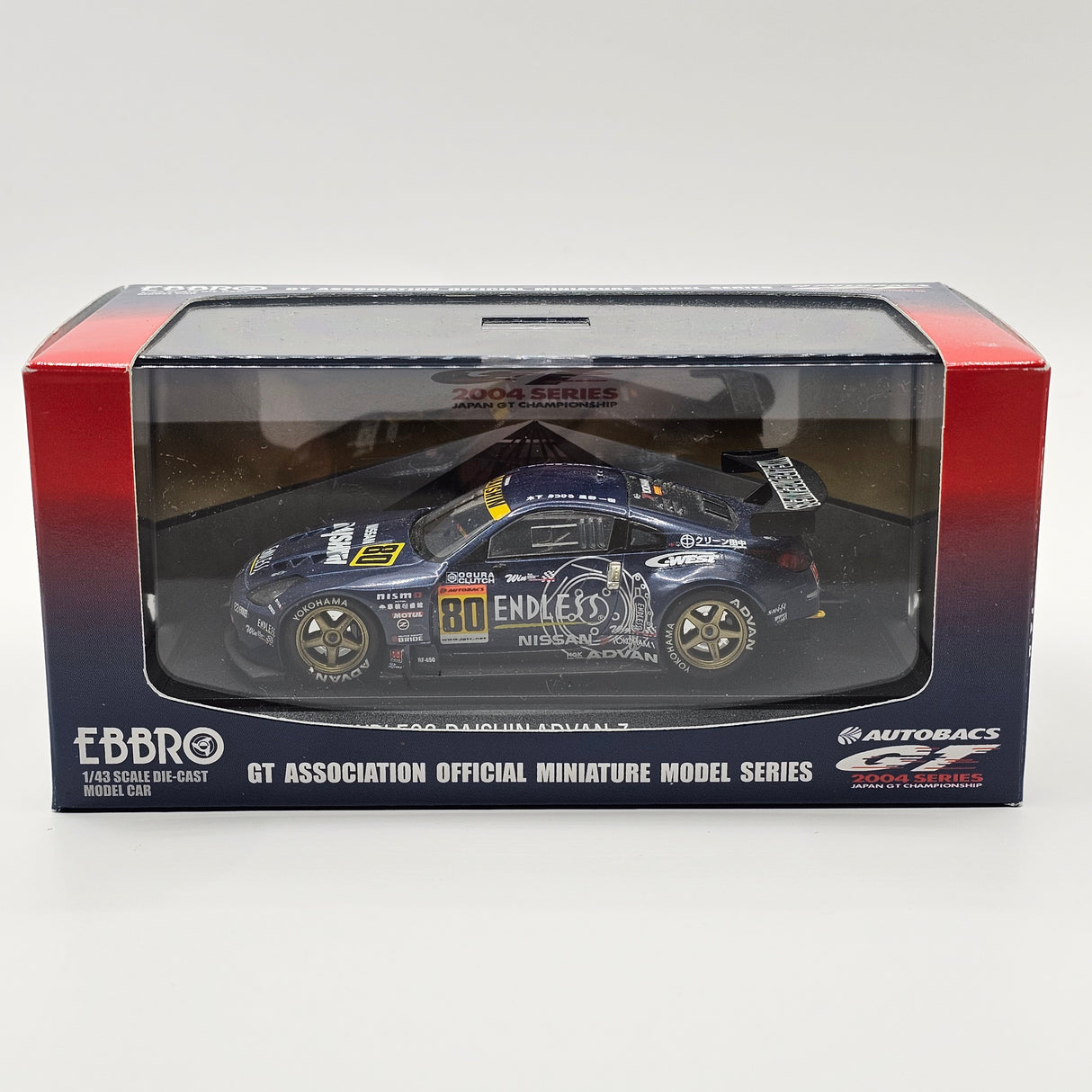 EBBRO Nissan #80 Team Daishin Fairlady Z JGTC 2004 GT300 1/43 Scale