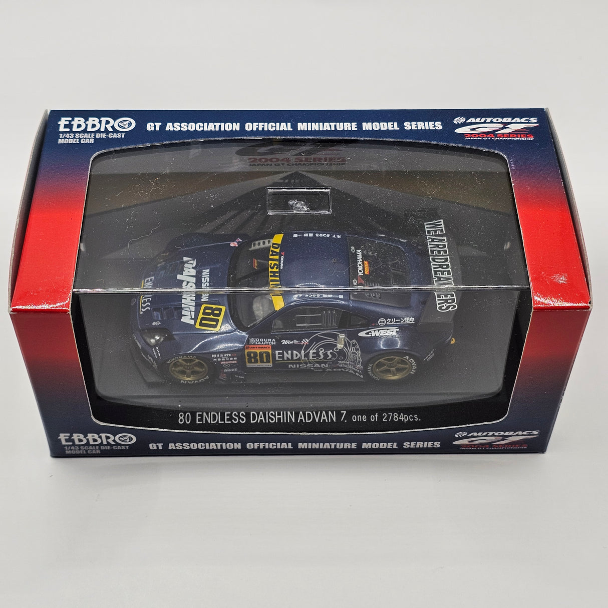EBBRO Nissan #80 Team Daishin Fairlady Z JGTC 2004 GT300 1/43 Scale
