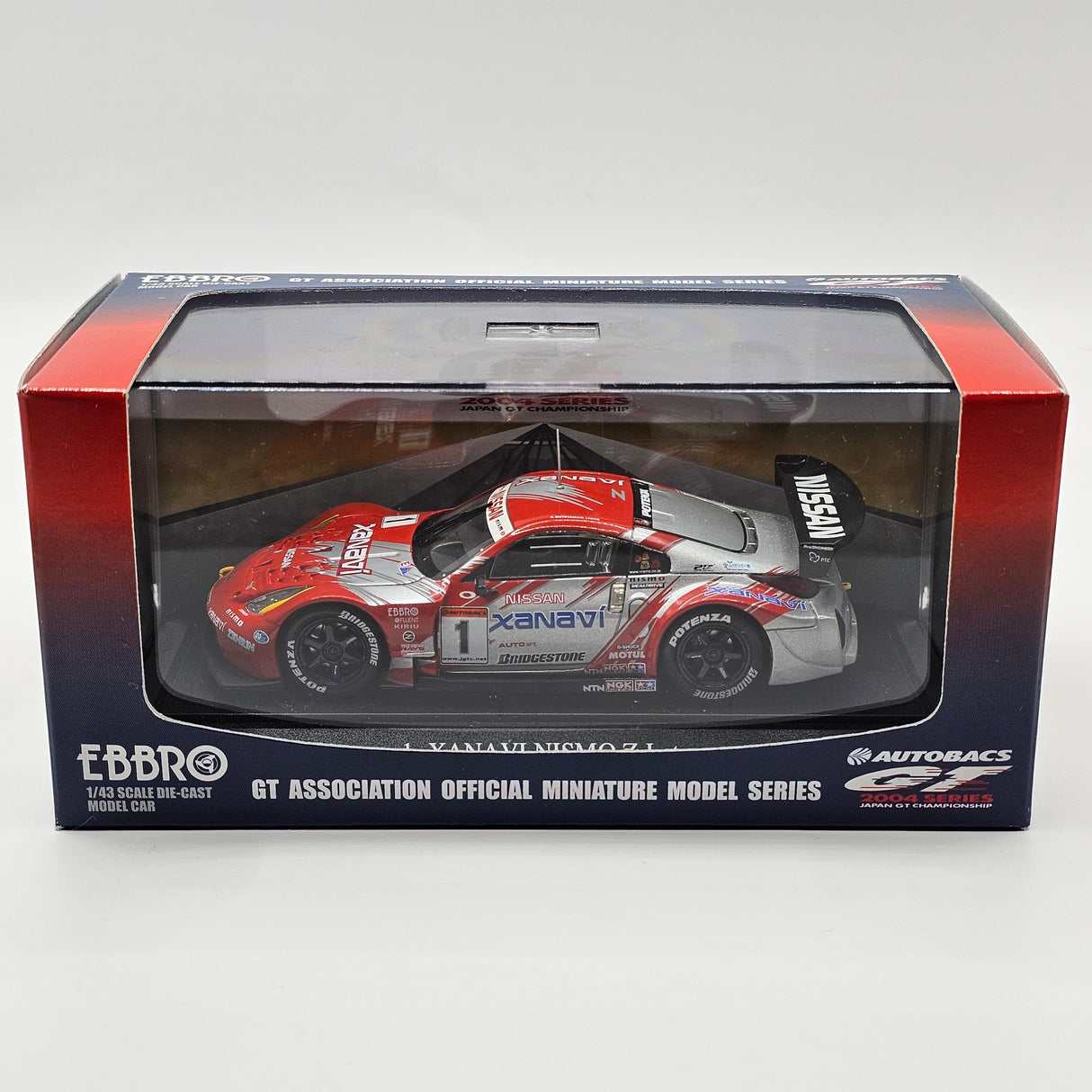 EBBRO Nissan #1 Xanavi Nismo Z Late Version JGTC 2004 GT500 1/43 Scale