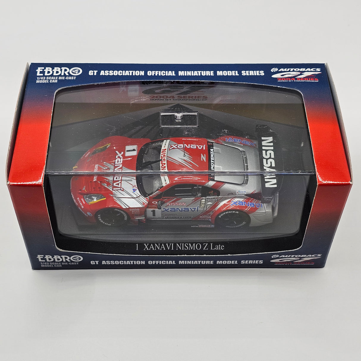 EBBRO Nissan #1 Xanavi Nismo Z Late Version JGTC 2004 GT500 1/43 Scale