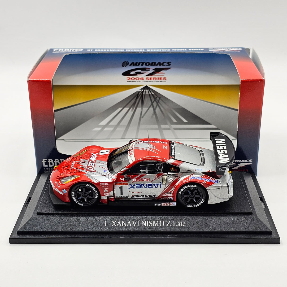 EBBRO Nissan #1 Xanavi Nismo Z Late Version JGTC 2004 GT500 1/43 Scale