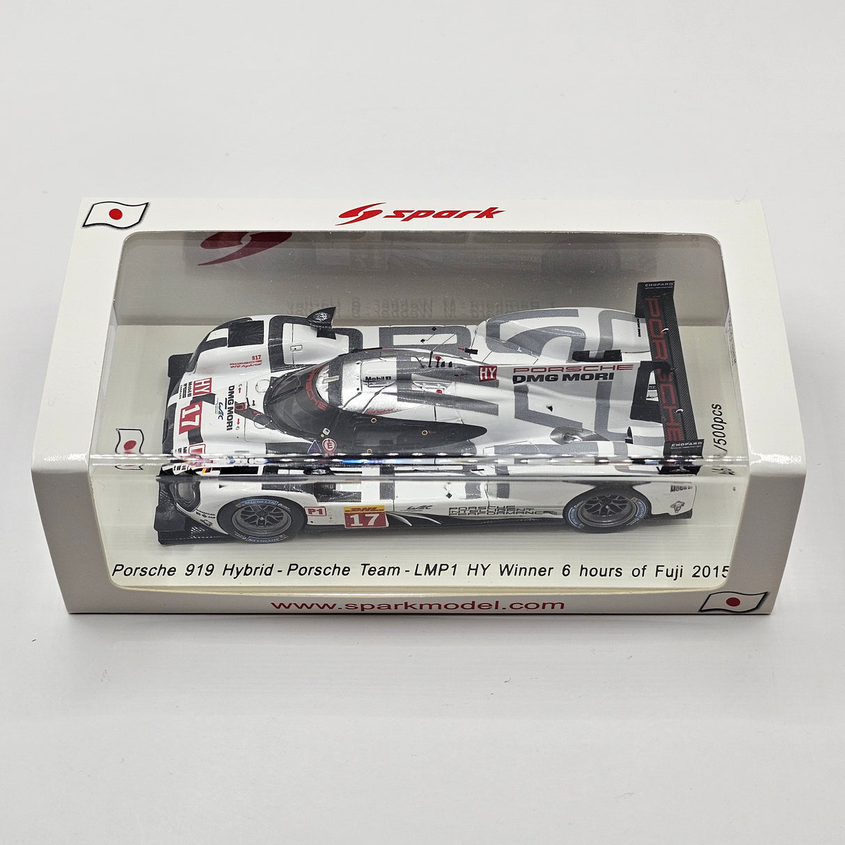 Spark Porsche 919 Hybrid #17 Team Porsche 6Hrs Fuji 2015 Winner 1/43 Scale SJ036