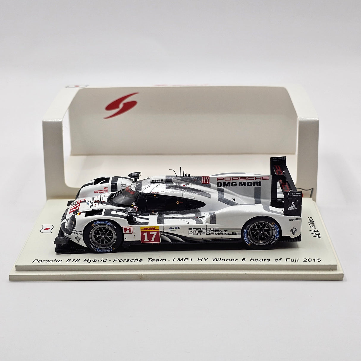 Spark Porsche 919 Hybrid #17 Team Porsche 6Hrs Fuji 2015 Winner 1/43 Scale SJ036
