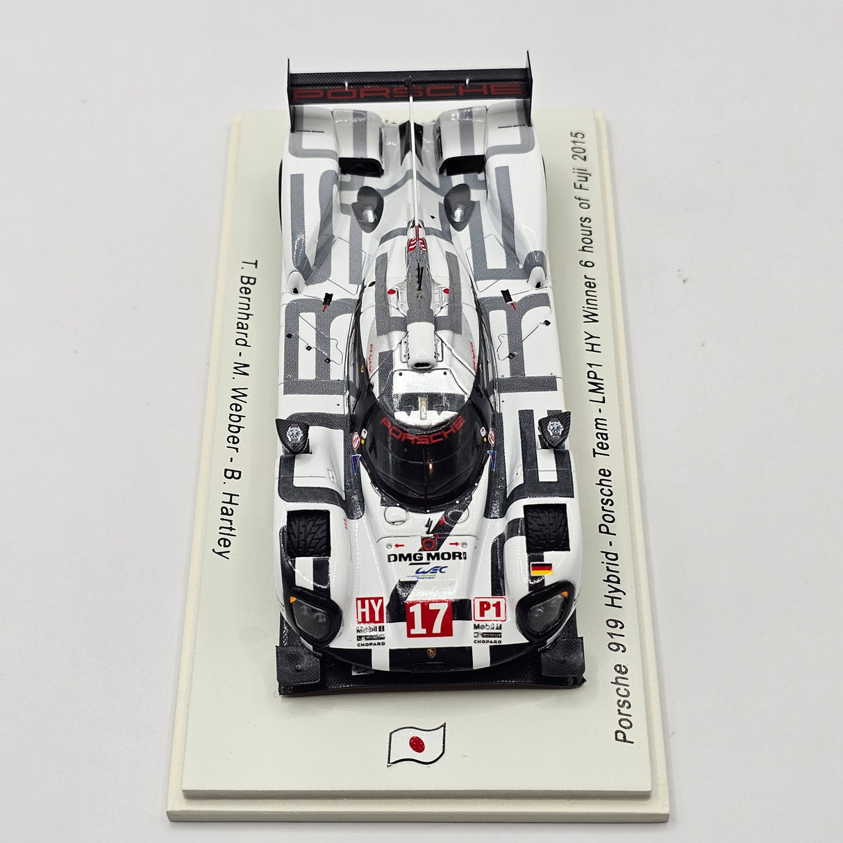 Spark Porsche 919 Hybrid #17 Team Porsche 6Hrs Fuji 2015 Winner 1/43 Scale SJ036