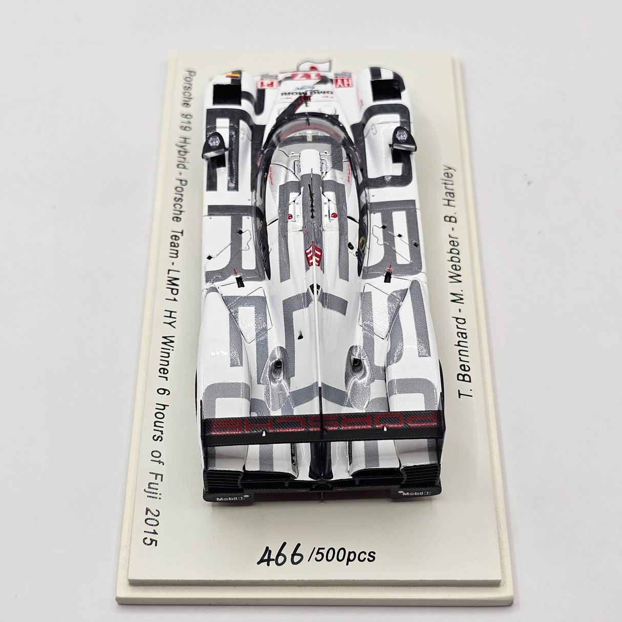 Spark Porsche 919 Hybrid #17 Team Porsche 6Hrs Fuji 2015 Winner 1/43 Scale SJ036